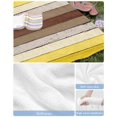 thumbnail image 6 of Yellow Brown Beach Towels Oversized Super Absorbent, Farmhouse Wood Grain Vintage Striped Lightweight Bath Towel Quick Dry Sets For Bathroom/Pool/Rv Camping/Beach Play/Gym Room/Picnic 30"x60", 6 of 8