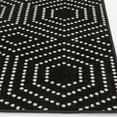 thumbnail image 5 of Loomaknoti Terrace Tropic 084 Valeria 9'10" x 12'10" Geometric Indoor/Outdoor Area Rug , Black/White, 5 of 7
