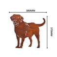 thumbnail image 2 of Estacas decorativas de metal para jardín con forma de perro, silueta de perro, decoración para exteriores, adornos de césped, letrero para patio., 2 of 6