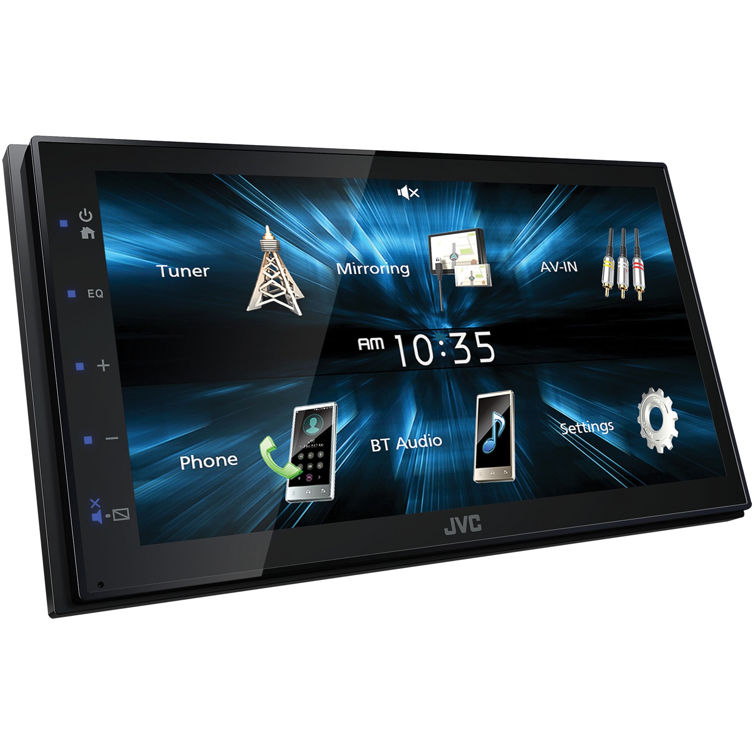 JVC KW-M150BT 6.8-Inch Double DIN In-Dash WVGA Digital Media Receiver, Bluetooth and USB Mirroring for Android - image 3 of 3