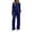 Blue, variant on Women Dressy Pant Suits, 2‑Piece Long Sleeve Crew Neck Striped Blouse And Drawstring Elastic Waist Pocketed Wide Leg Trousers Casual Loungewear Outfit Set, S‑XXL, True To Size
