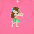thumbnail image 4 of Inktastic Brown Haired Hula Girl Girls Baby T-Shirt, 4 of 5