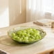 thumbnail image 1 of Bandeja para servir fruta Lotus Design | Plato transparente para snacks de mascotas con borde dorado | Plato decorativo para mesa de centro, sala de estar o cocina, 1 of 6