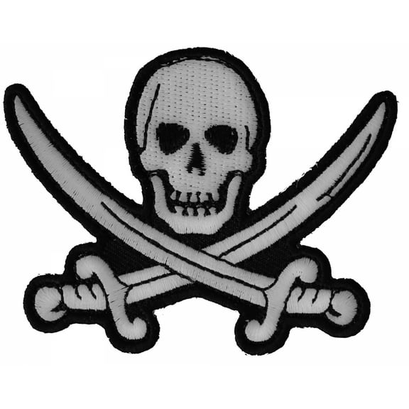 Pirate Sword Skull Patch