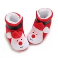 thumbnail image 3 of Esho Christmas Baby Shoes Snow Boots, Infants Winter Xmas Plush Warm Slipper Shoes Santa Elf Booties Shoes 0-18M, 3 of 8