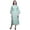 Aquamarine Green2, variant on Bimba Dark Peach Floral Artistic Leaf & Long Robes For Women Printed Bride Getting Ready Bridesmaid Robes Cotton Bathrobes X