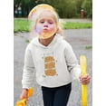 thumbnail image 2 of Funny Cute Pumpkin Stack Hoodie Toddler -Image by Shutterstock,  5 Toddler, 2 of 4