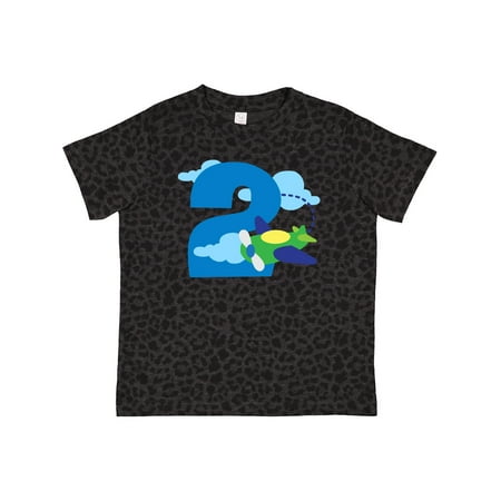 

Inktastic 2nd Birthday Airplane Pilot Gift Toddler Boy Girl T-Shirt
