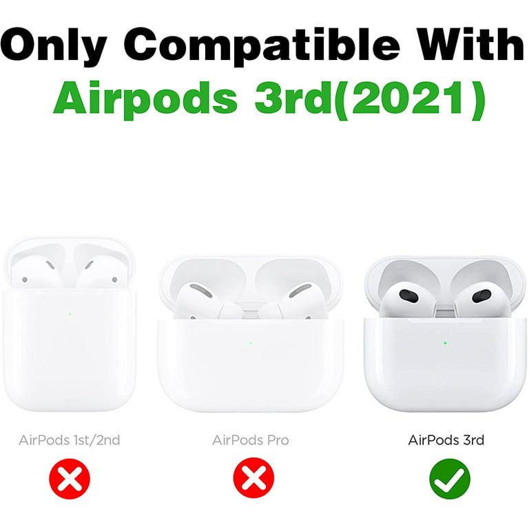 Cute AirPods 3 Case,6in1 Silicone AirPods 3rd Generation[2021] Accessories Cover,Funny Kawaii Food Cartoon New Apple AirPods Case Protective Skin
