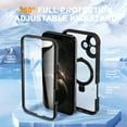 thumbnail image 5 of Allytechgroup iPhone 16 Case Magsafe, Mangetic Back Cover Wireless Charging Support Kickstand Ring Holder Anti-Scratch Phone Case for Apple iPhone 16, Black, 5 of 6