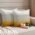 thumbnail image 2 of Burnt Orange Beige Ombre Outdoor Waterproof Pillow Covers, Modern Abstract Art Texture Decorative Square Throw Pillowcase Sofa Cushion Sham for Patio/Couch/Chair, 24"x24" 2 Pack, 2 of 8
