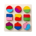 thumbnail image 4 of Educational Puzzle Sets Wooden Geometry Wood Toys For Baby Kids Early Learning, 4 of 6