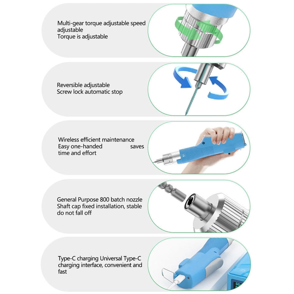 Rechargeable Electric Screwdriver Cordless Power Tool Quick Changes Household