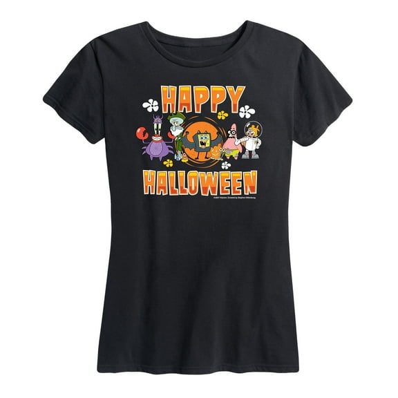SpongeBob SquarePants - Happy Halloween - Women's Short Sleeve Graphic T-Shirt