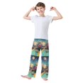 thumbnail image 2 of FORMRS Boys Pajama Pants with Pockets Size 11-12Y Kids Lounge Sleep Bottoms, Colorful Road, 2 of 8