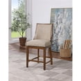thumbnail image 2 of Katherine 40.74 In. Walnut High Back Wood Swivel Bar Stool With Fabric Seat, 2 of 6