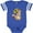 Football Blue and White, variant on Inktastic Cute Chipmunk with Sunflower Boys or Girls Baby Bodysuit