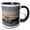 Black/White, variant on 3drose, Argentina. Tierra Del Fuego. Cruise Ship Going Through the Channel., 11oz Two-tone Yellow Mug