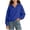Blue, variant on Girls Collared Sweatshirts Size 14-16, Long Sleeve Casual Half-zip Crew Neck Fall Tops Pink