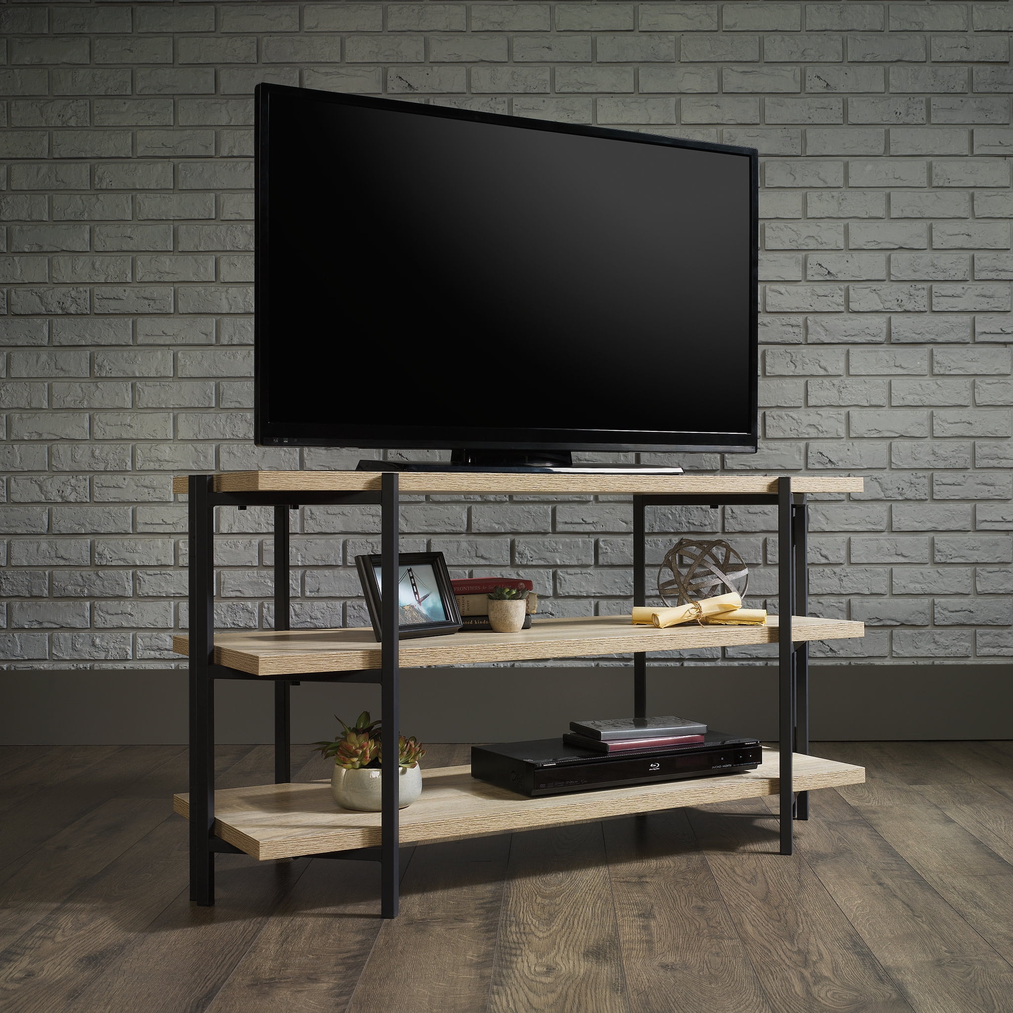 Sauder Curiod Console for TV's up to 42", Charter Oak Finish
