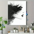 thumbnail image 4 of Abstract Black and White Ink Woman Face Canvas Art Print Wall Decor， Suitable for Living Room， Bedroom， Office， Bathroom， and Hallway Decoration., 4 of 8