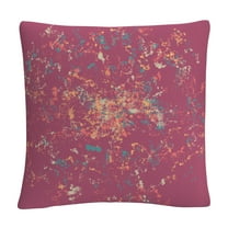 Speckled Colorful Splatter Abstract 8 By Abc 16 X 16 Decorative Throw Pillow