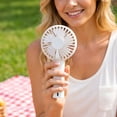 thumbnail image 3 of Mini Handheld Fan, Portable Personal Fan with 90° Adjustable Angle, USB Rechargeable Pocket Fan for Travel Makeup Lash, Cute Summer Gift for Women Kids, 3 of 5
