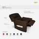 thumbnail image 2 of Sillón Reclinable Onstore Reposet París Lino Café, 2 of 10