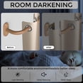 thumbnail image 2 of MEC 2 Pack Wrap Around Curtain Rods Wood, Blackout Heavy Duty Curtain Pole for Windows 28 to 48 Inch, 1" Decorative Room Darkening Curved Boho Drapery Rod (Wood/Unique Design/All Matel), 2 of 18