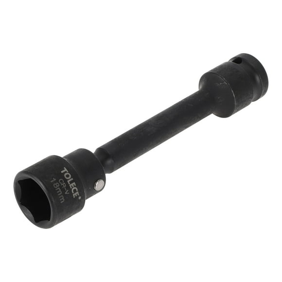 Herramienta de hardware duradera Unique Bargains Socket de impacto universal de 128 mm CR-V 1 pieza 6 puntos 18 mm para reparación de automóvil, motocicleta, dirtbike 1/2 pulgada
