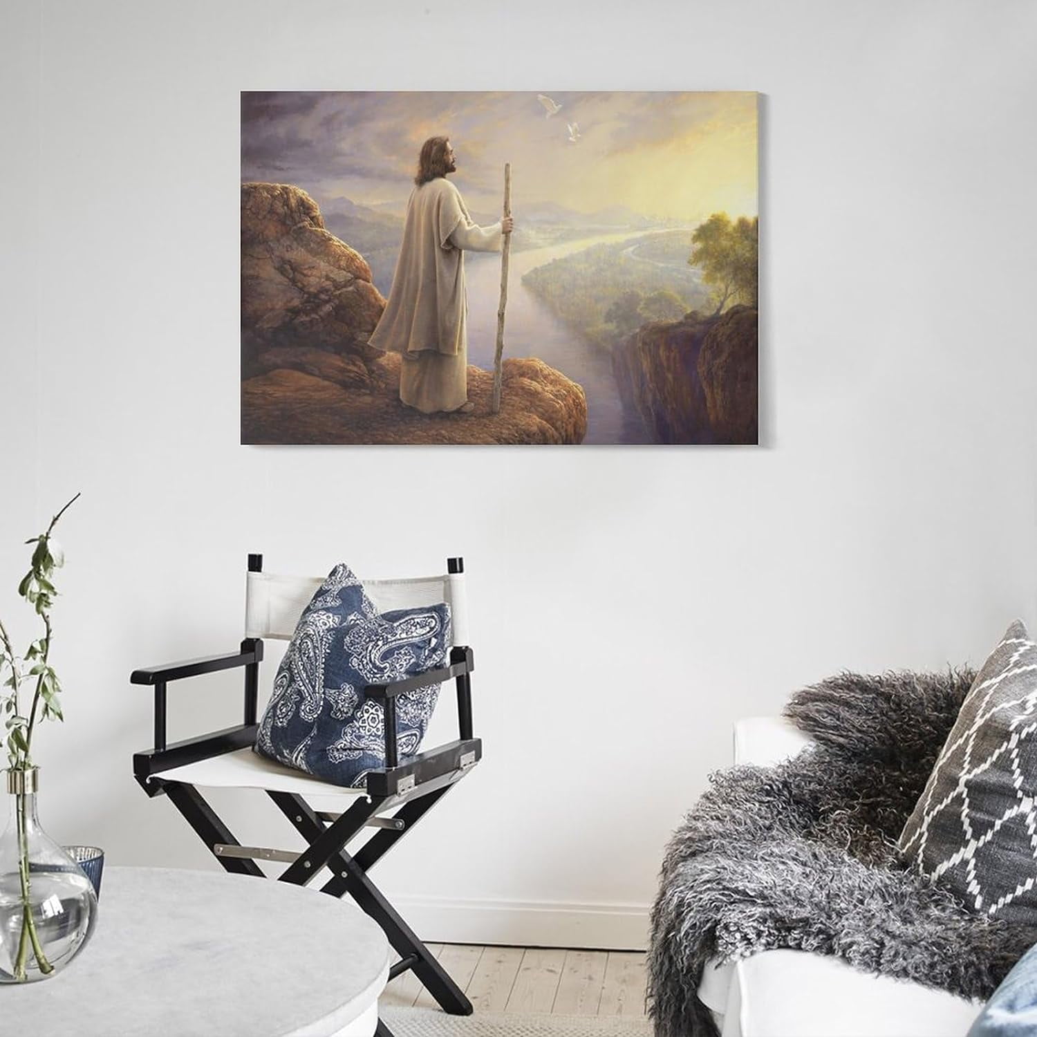 Jesus Christ Painting by Greg Olsen Painter Wall Art Poster Wall Art Poster  Scroll Canvas Painting Picture Frame Living Room Decor Home  20x30inch(50x75cm) - Walmart.com, image size:1500x1500