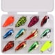 thumbnail image 4 of Yuarrent Cuchara Spinners Spinnerbait Trucha Lentejuelas Barco portátil Cebo artificial Columpio Crankbait Fish Gear para agua salada Pescar B, 4 of 6
