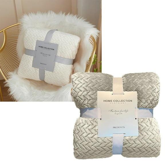 Wheat Grain Coral Fleece Blanket Beige Polyester Blanket Color:Beige Material:Coral Velvet