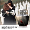 thumbnail image 3 of MUKTIVE Cardinal Memorial Urn for Human Adult Male - Human Urns for Ashes Adult Female - Large Urns for Cremated Remains - 10 Inch Urn for Father, 3 of 7