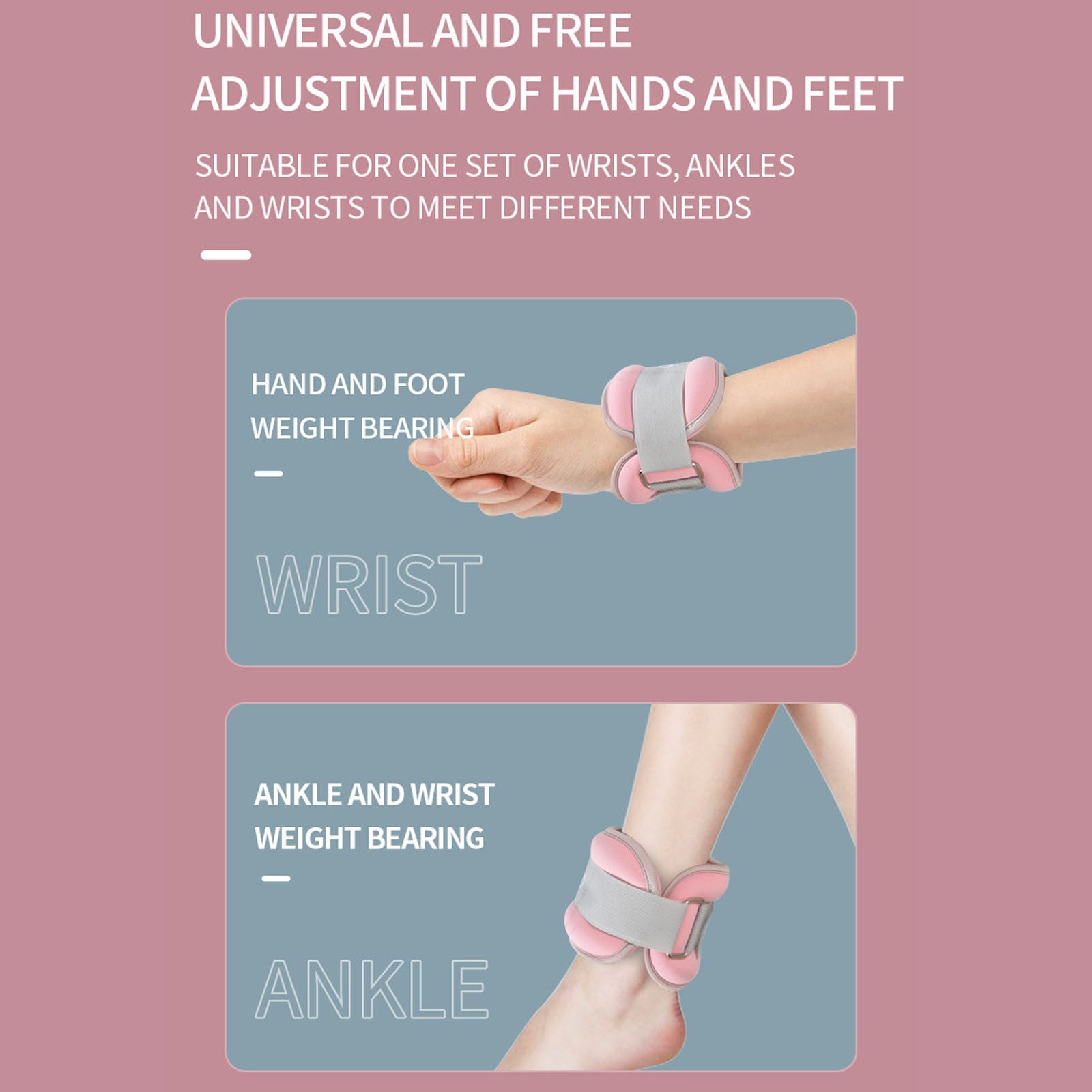 BJBSJSZ Ankle Weights A Pair, Wrist Leg Arm Weights for Women Men kids child with Adjustable Straps, Strength Weighted for Physical Therapy Running Walking Fitness Gym Workout