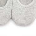 thumbnail image 2 of WHAMVOX 2 Pairs of Women Breathable Pilates Yoga Non Grip Cotton Ballet Dance Massage Ankle Socks (Black+Grey), 2 of 8