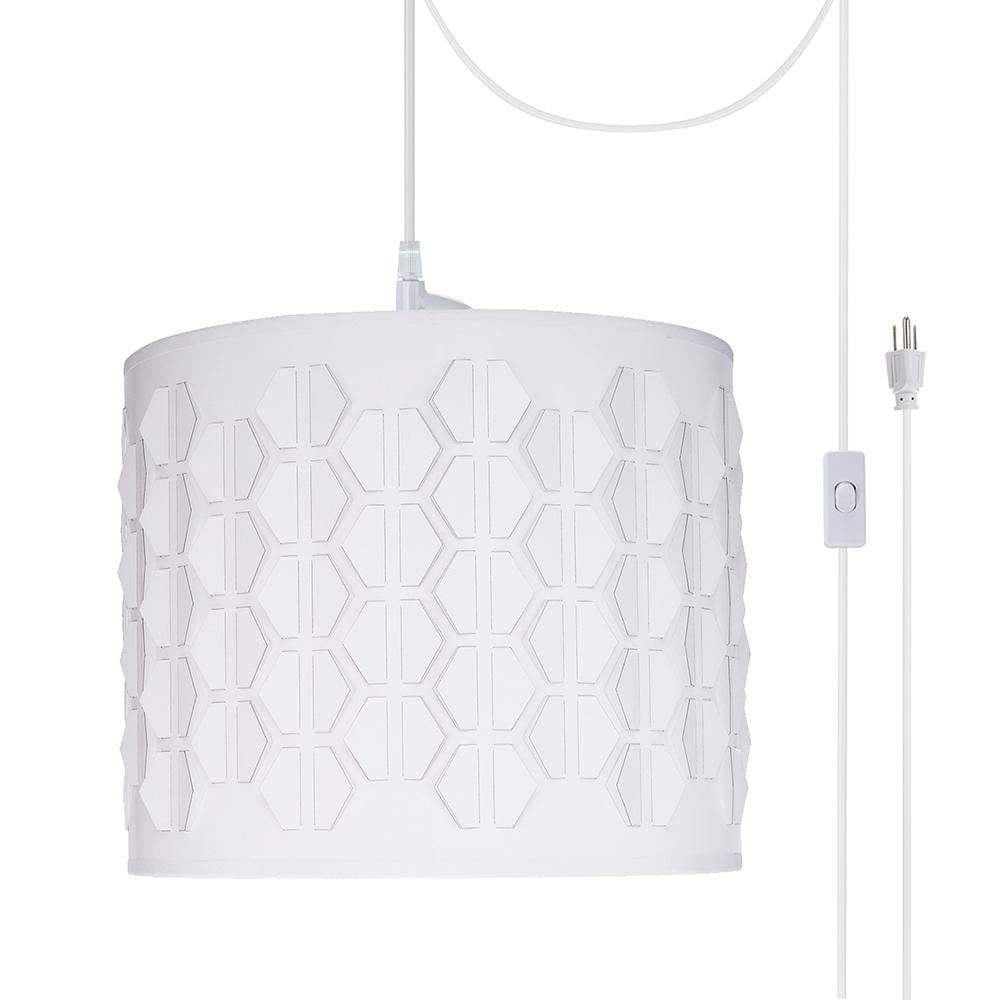 Aspen Creative 7924121 OneLight PlugIn Swag Pendant Light Conversion