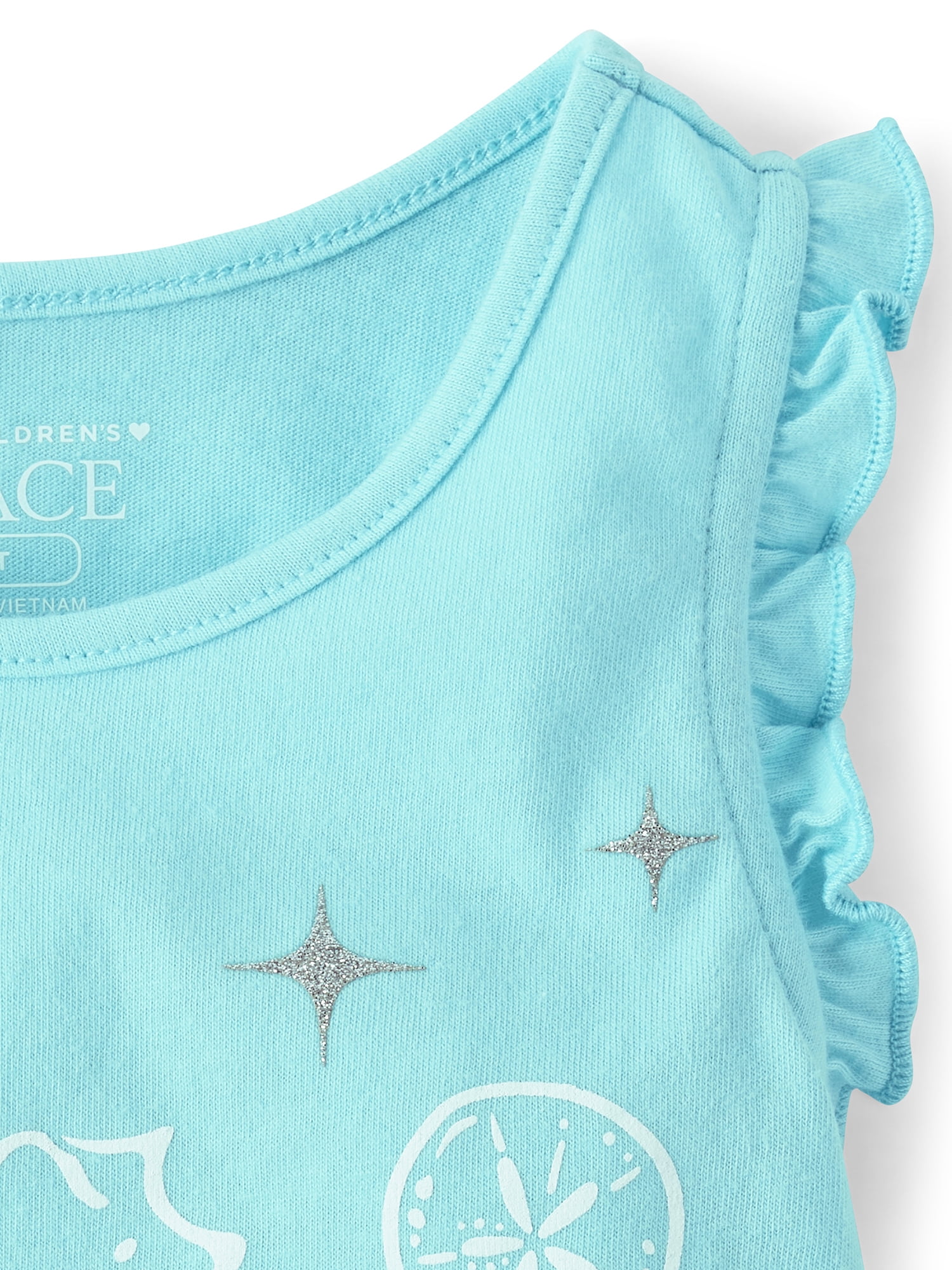 The Children's Place Toddler Girls Sleeveless Outfit Set, 2-Piece, Sizes 12M-5T