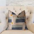 thumbnail image 2 of Plutus Bay Window Blue and Beige Luxury Throw Pillow, 2 of 3