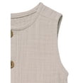 thumbnail image 3 of Modern Moments by Gerber Baby Boy Sleeveless Henley Romper, Sizes 0/3 Months - 24 Months, 3 of 7