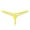 Yellow, variant on Bovxnpu Womens Underwear Plus Size Panties, Women's Low Rise G-string Thong Panty Underwear, Women's Exposed Buttocks Low Waist Solid Color Mini Thong Free Size