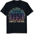 thumbnail image 2 of 100% Cotton Vintage 1951 Limited Edition T-Shirt, 2 of 5