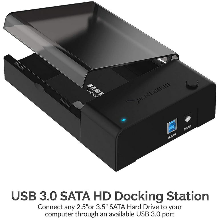 2.5 / 3.5 Inches USB 3.0 Aluminum Dual Bay Hard Drive Dock With SD TF Card  Read for SATA HDD SSD - Martview