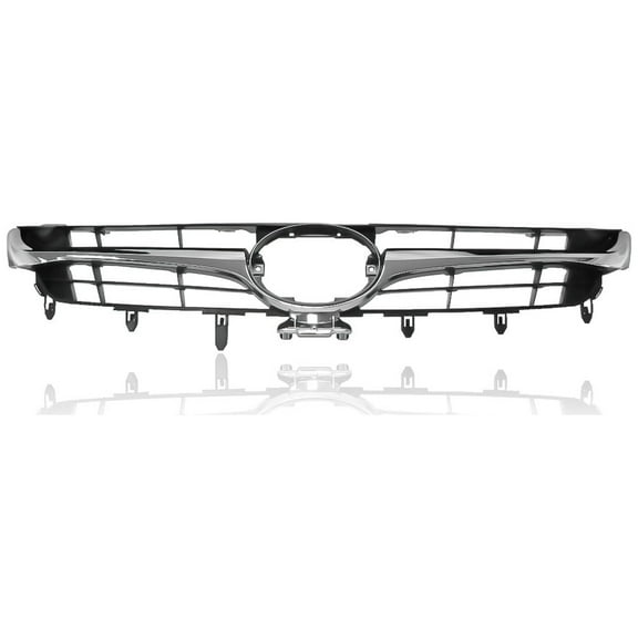 Grille - Cooling Direct Fit/For 5310106411 15-17 Toyota Camry LE/XLE - Without Pre-Collision System - Chrome/Black - With Emblem Provision Fits select: 2016-2017 TOYOTA CAMRY LE/XLE/SE/XSE