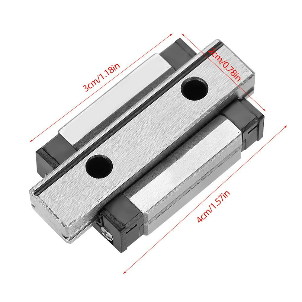 Tebru Linear Slide Rail, 1pc LML9B Miniature Linear Rail Guide Rail 9mm