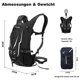 thumbnail image 5 of Mochila para bicicleta Mochilas ultraligeras para bicicleta de 18 l con protección contra la lluvia y funda para casco Mochila para beber Mochila impermeable para ciclismo Mochil, 5 of 5