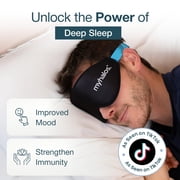 MyHalos Sleep Mask - 100% Blackout Sleeping Mask for Women, Men and Side Sleepers - Premium Memory Foam, 3D Sleeping Eye Mask for Zero Eye Pressure, Eyelash Friendly, Soft & Breathable Design
