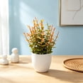 thumbnail image 4 of Artificial Plants Potted - Orange Fall Faux Flowers - 6.3in, 0.11lb Plastic Small Bonsai for Indoor Decor for Mother's Day, 1-Pack, 4 of 6