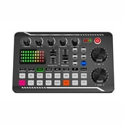 Lifetechs F998 Sound Card Professional Volume Adjustable USB Live Stream Audio Card Adapter for PC