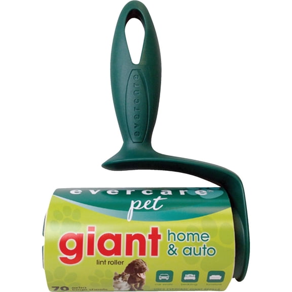 Evercare Giant Pet Extreme Lint Roller Pet Hair Remover - Extra Wide Surface - 70 Sheets
